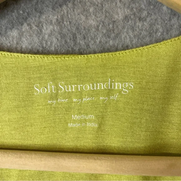 Soft Surroundings Dress Womens Medium Floral Sheath Sleeveless Crinkle Maxi Long - Picture 10 of 11